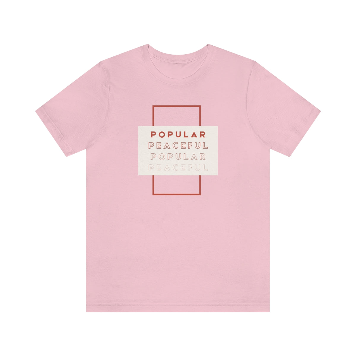 Popular/Peaceful Jersey Short Sleeve Tee