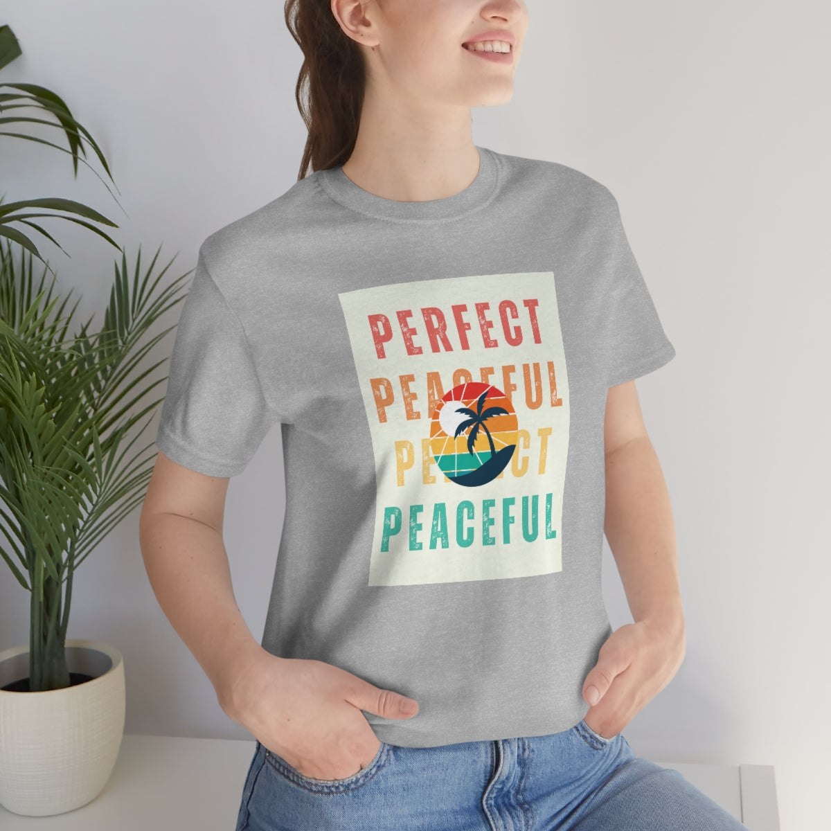 Perfect/Peaceful Unisex Jersey Short Sleeve Tee