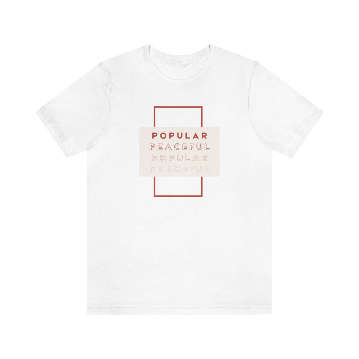 Popular/Peaceful Jersey Short Sleeve Tee