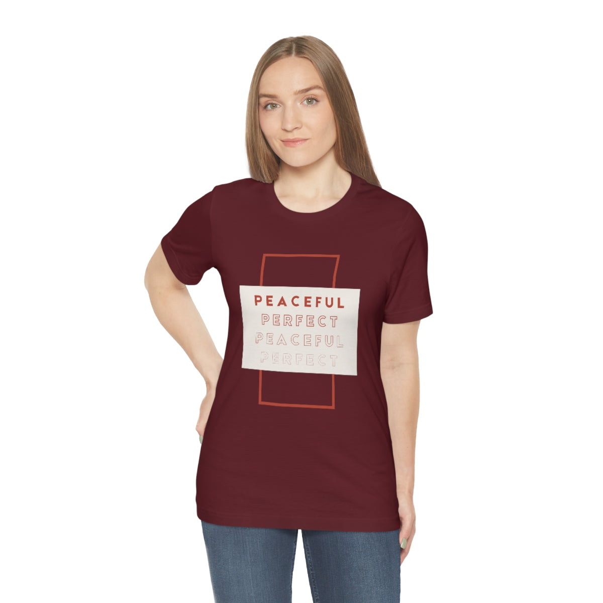 Peaceful/Perfect Jersey Short Sleeve Tee