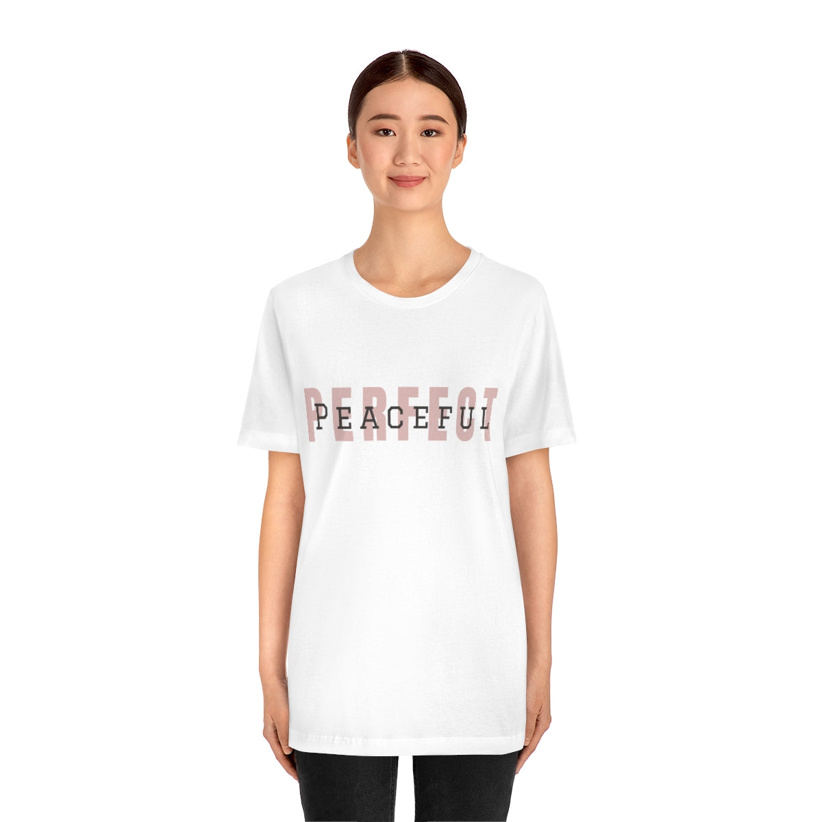 Perfect/Peaceful Logo Jersey Short Sleeve Tee