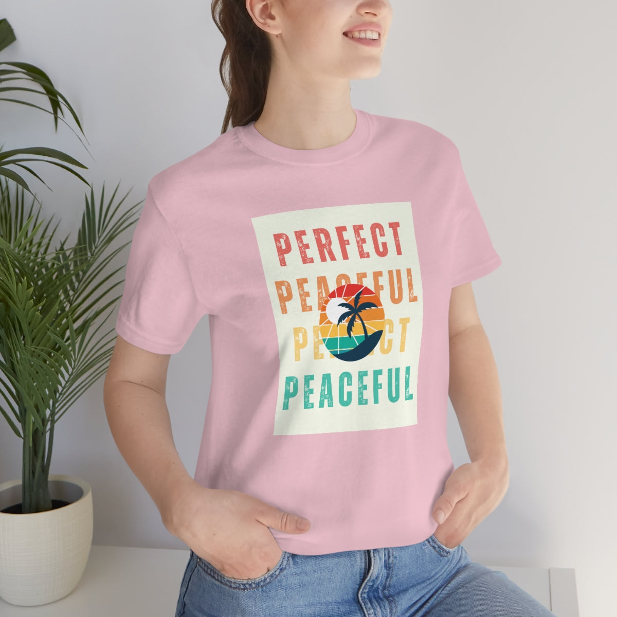 Perfect/Peaceful Unisex Jersey Short Sleeve Tee
