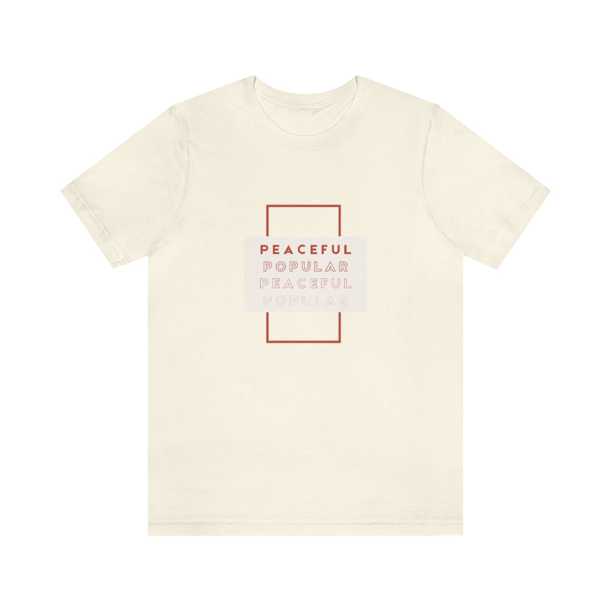 Peaceful/Popular Jersey Short Sleeve Tee