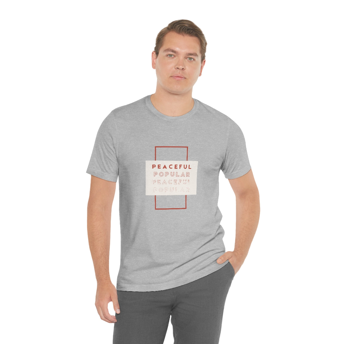 Peaceful/Popular Jersey Short Sleeve Tee