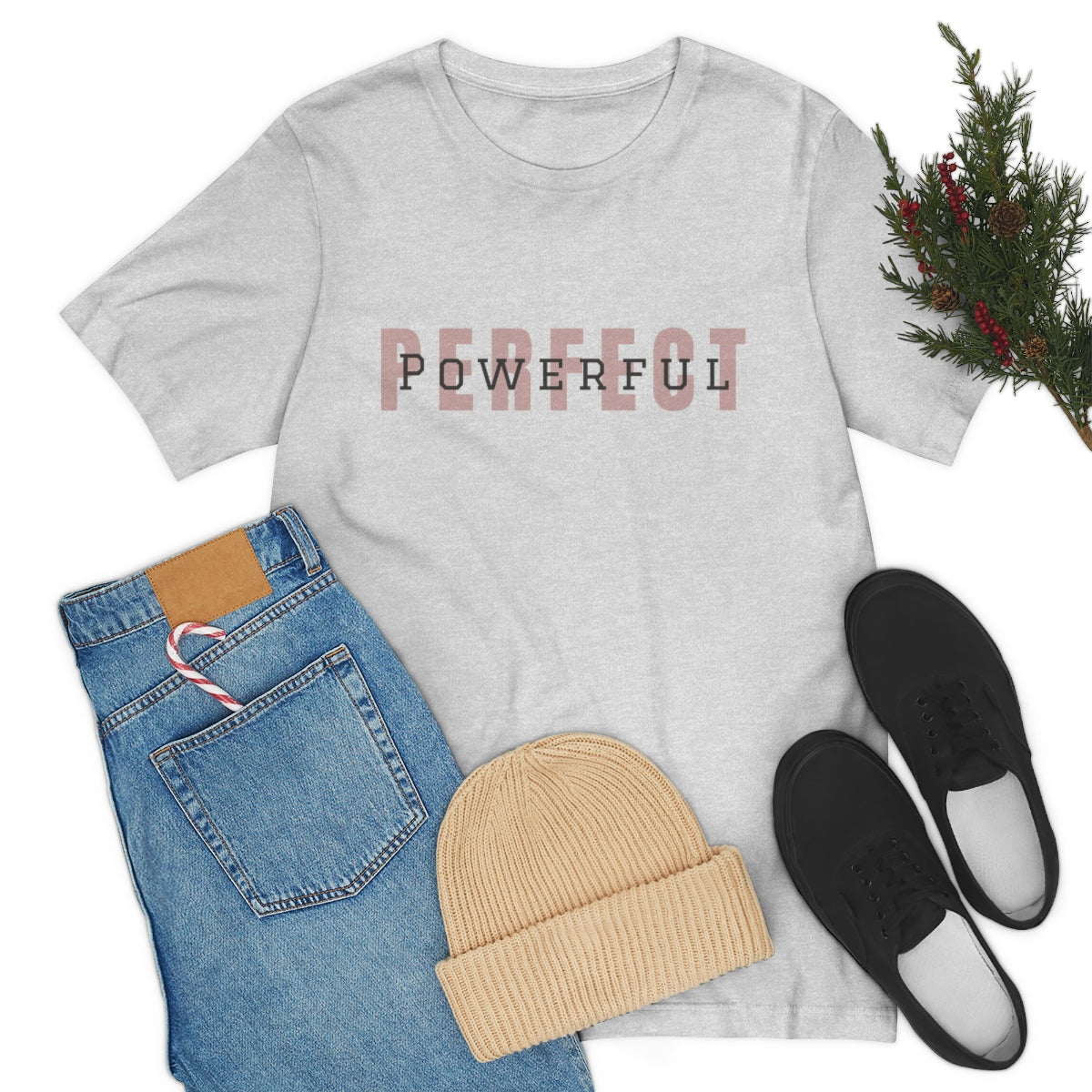 Perfect/Powerful Logo Jersey Short Sleeve Tee