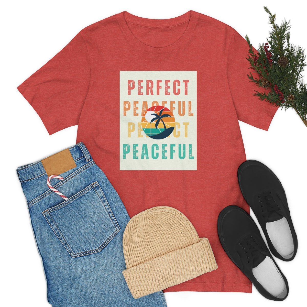 Perfect/Peaceful Unisex Jersey Short Sleeve Tee