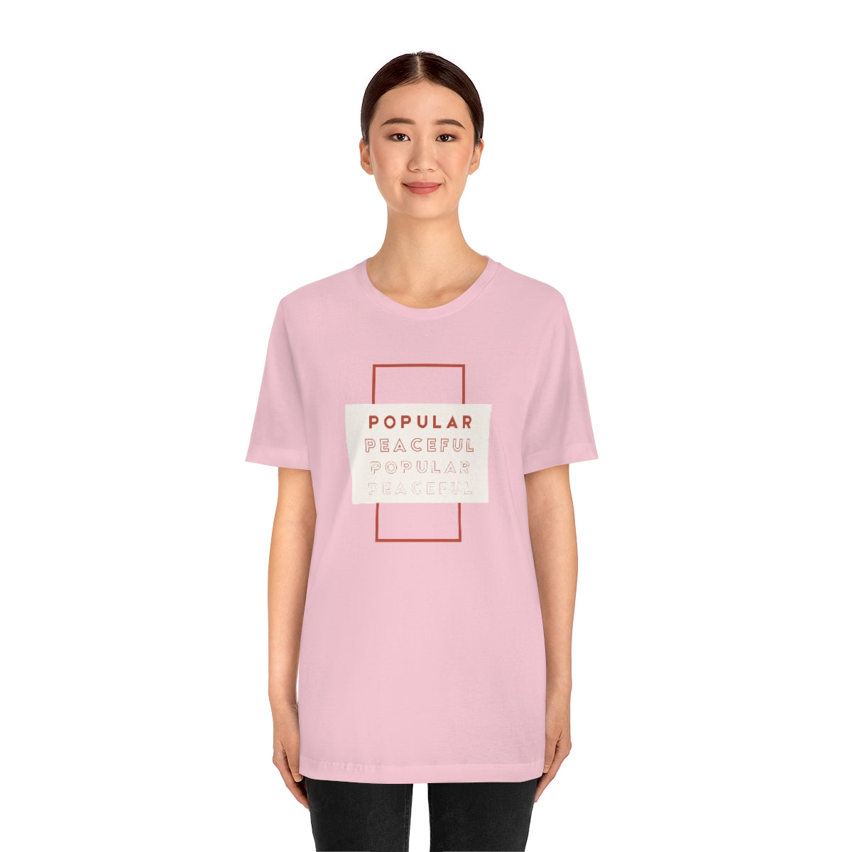 Popular/Peaceful Jersey Short Sleeve Tee