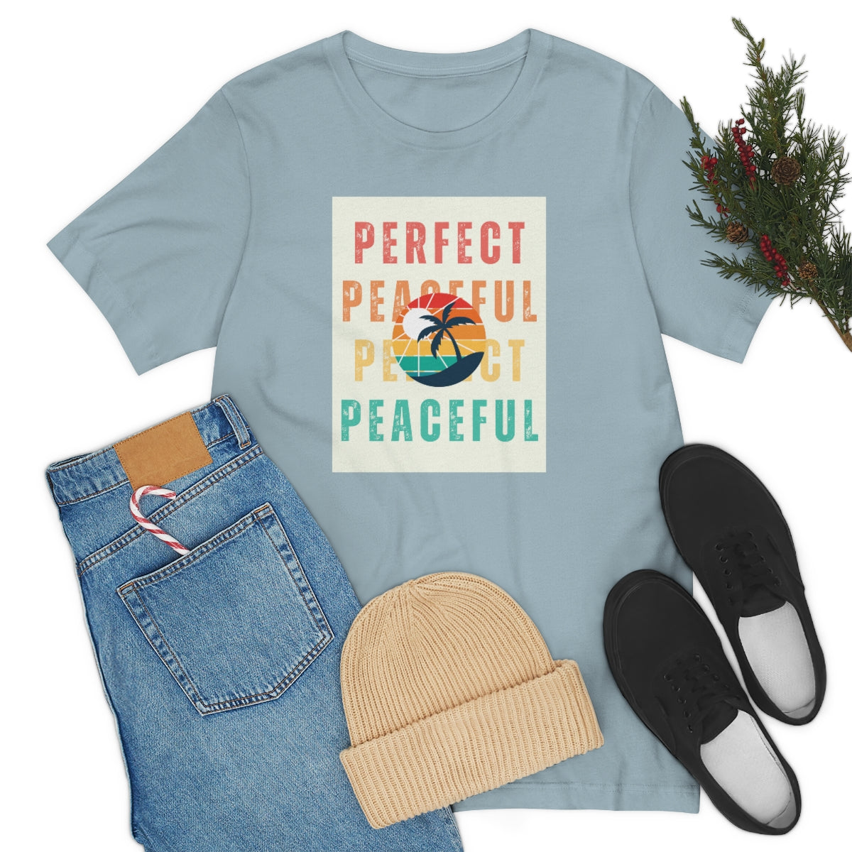 Perfect/Peaceful Unisex Jersey Short Sleeve Tee