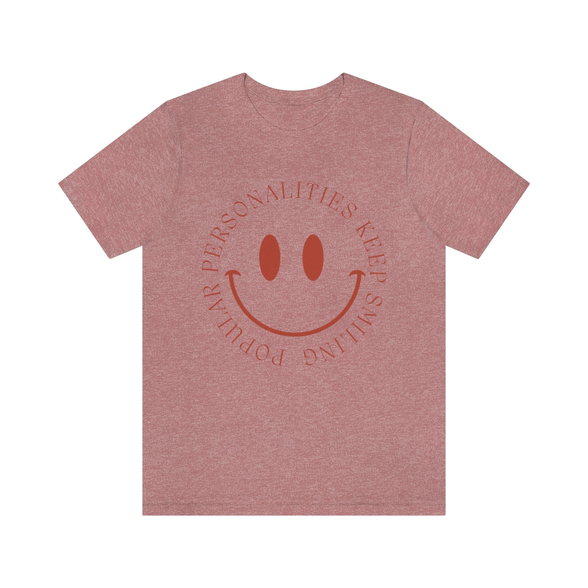 Keep Smiling Jersey Short Sleeve Tee