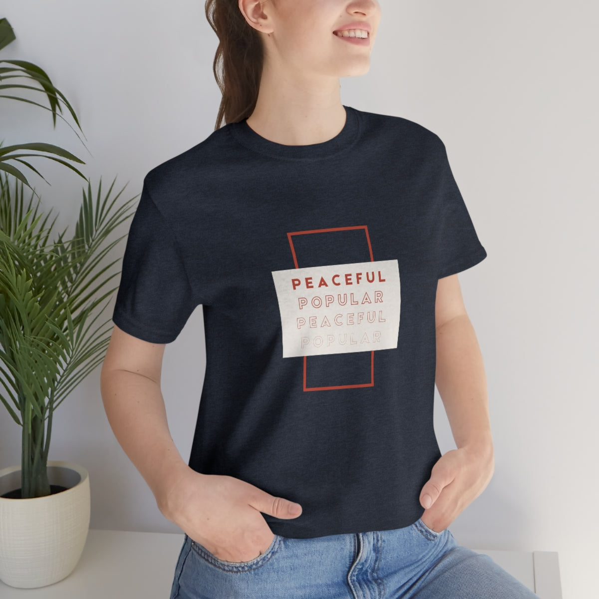 Peaceful/Popular Jersey Short Sleeve Tee