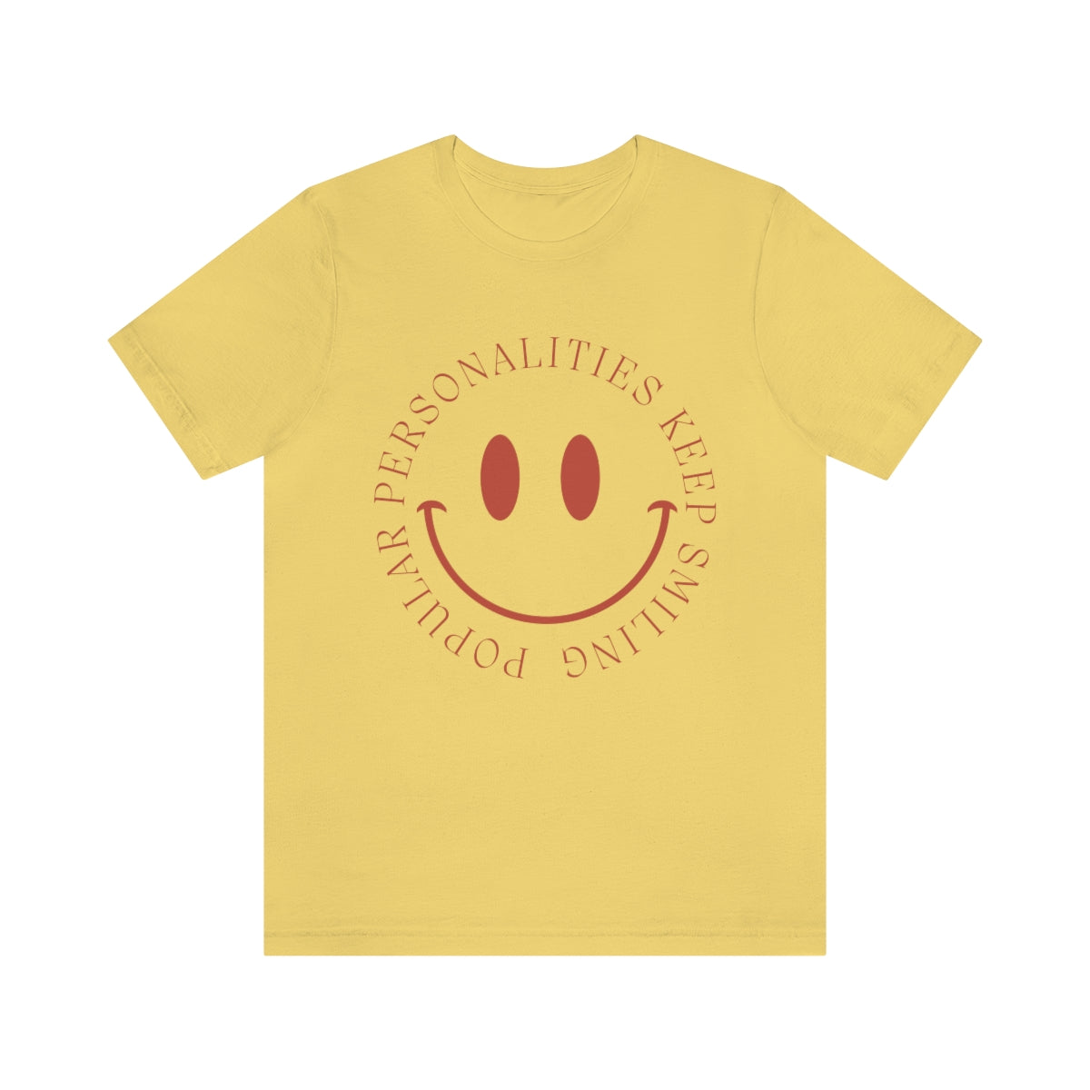 Keep Smiling Jersey Short Sleeve Tee