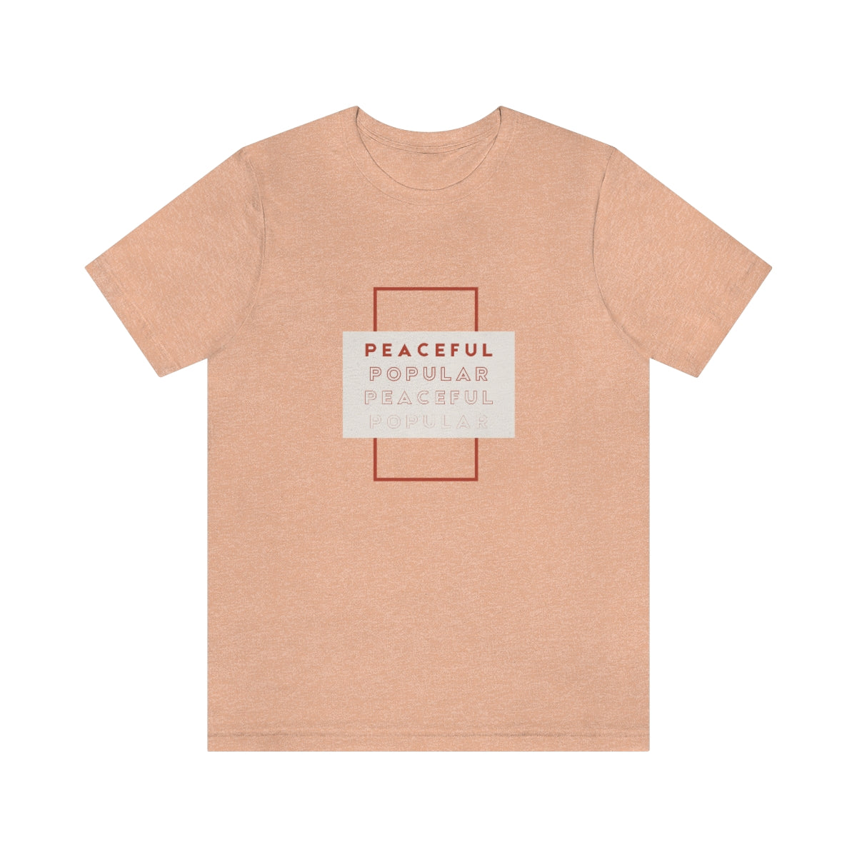 Peaceful/Popular Jersey Short Sleeve Tee
