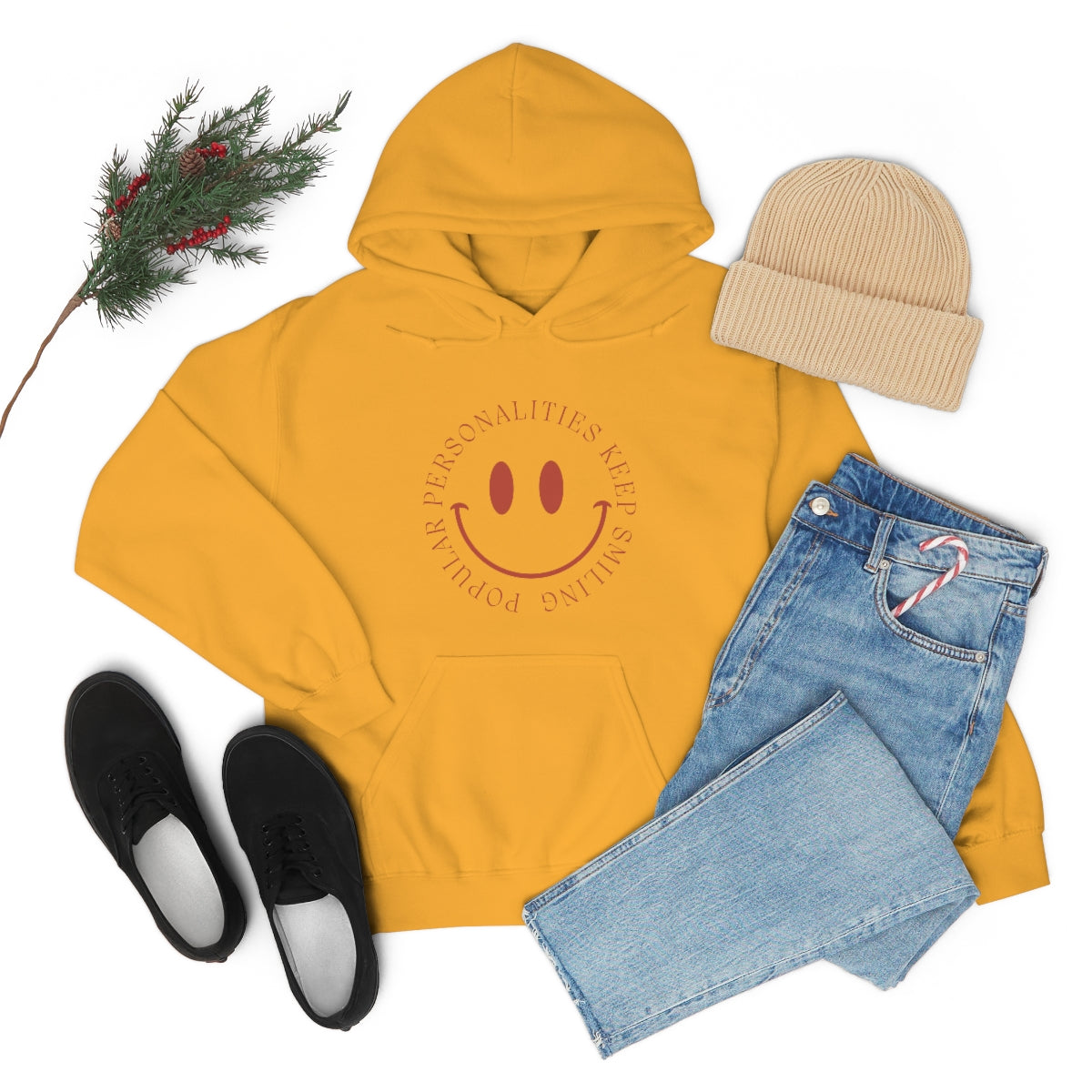 Keep Smiling Unisex Heavy Blend™ Hooded Sweatshirt