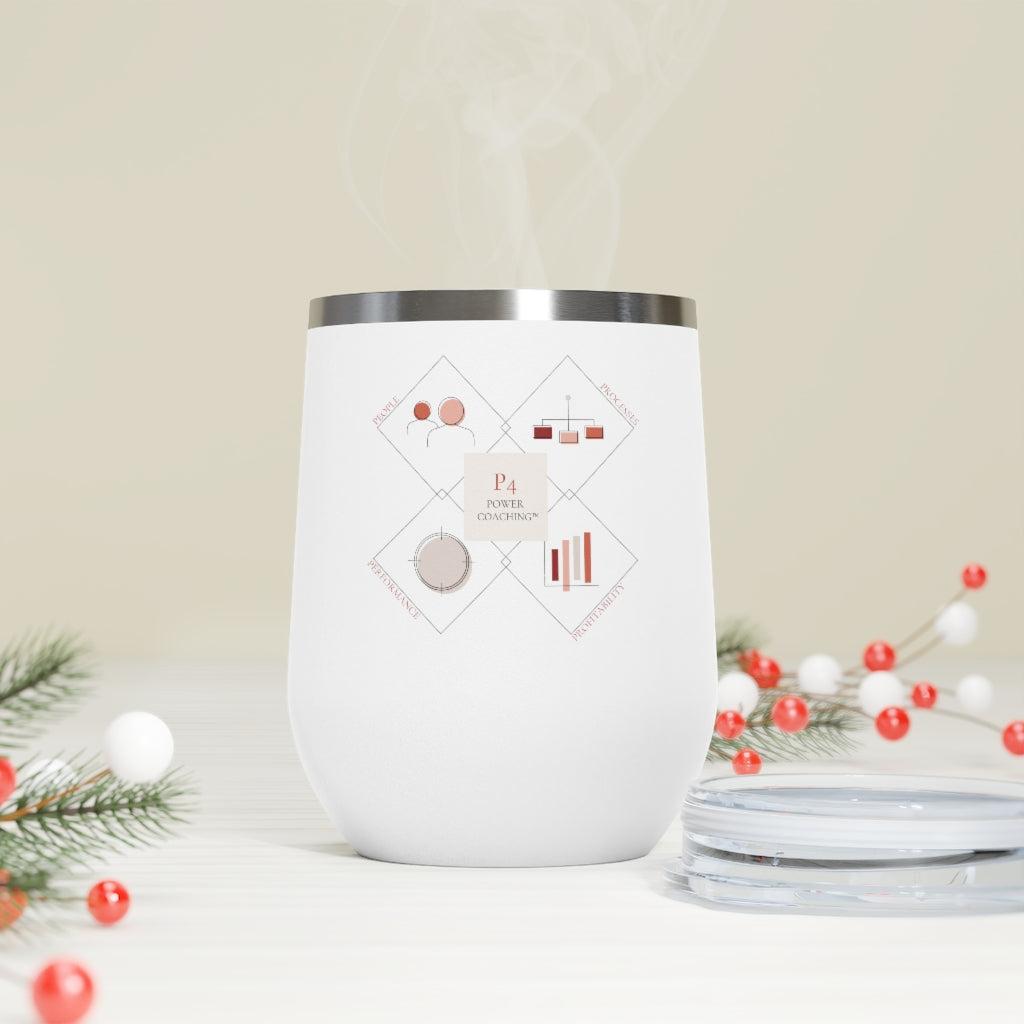 P4 Power Coaching™ 12oz Insulated Wine Tumbler