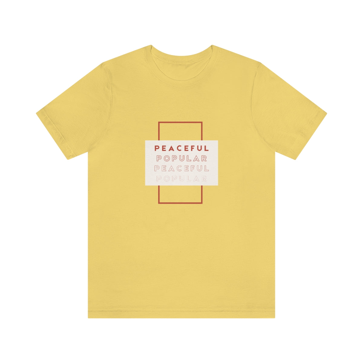 Peaceful/Popular Jersey Short Sleeve Tee