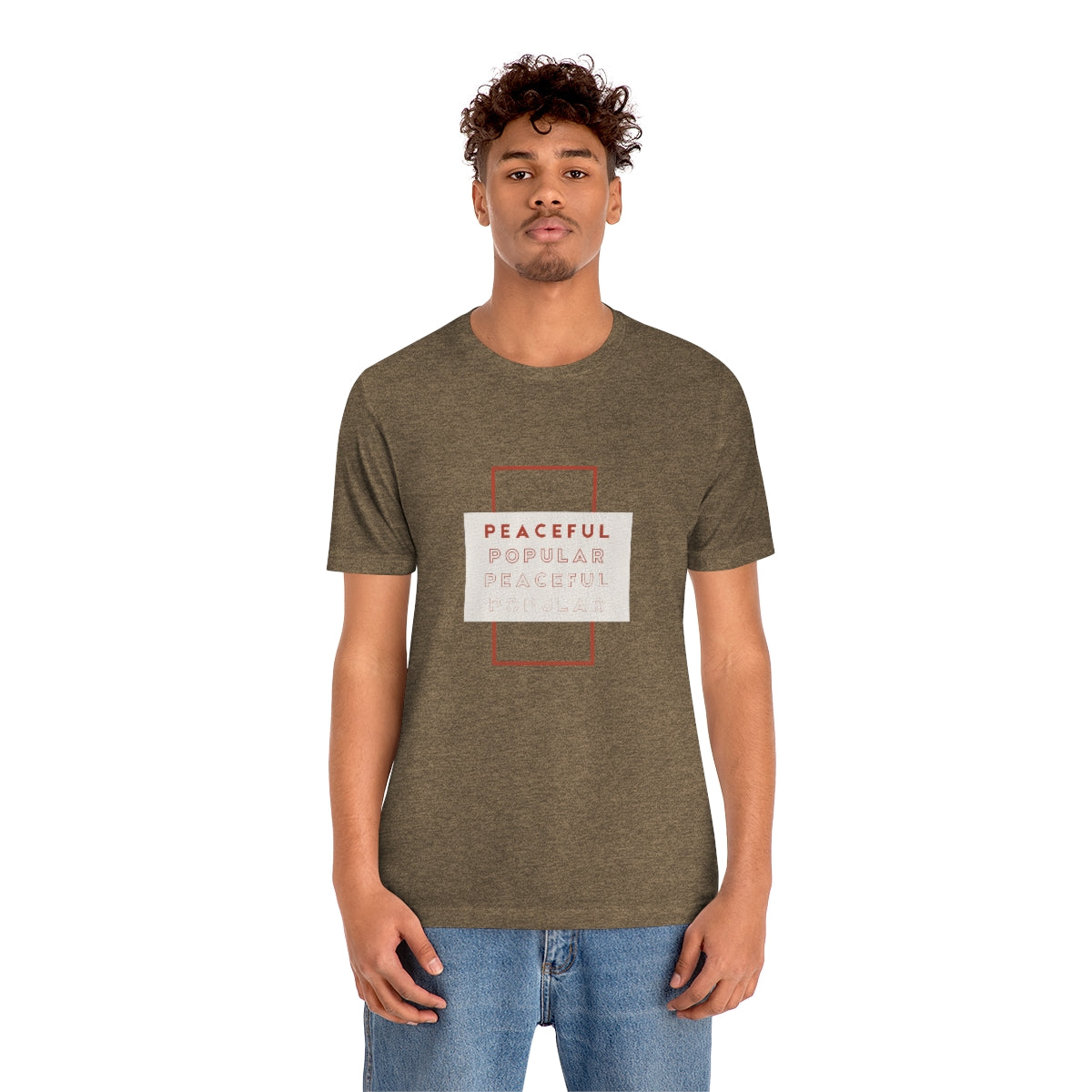 Peaceful/Popular Jersey Short Sleeve Tee