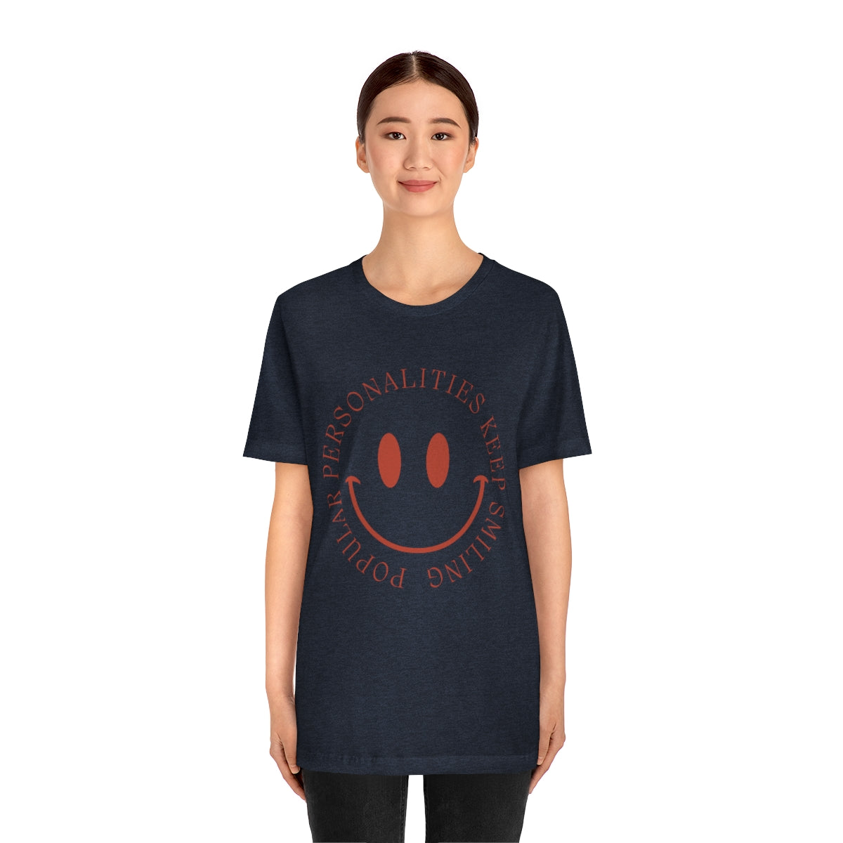 Keep Smiling Jersey Short Sleeve Tee