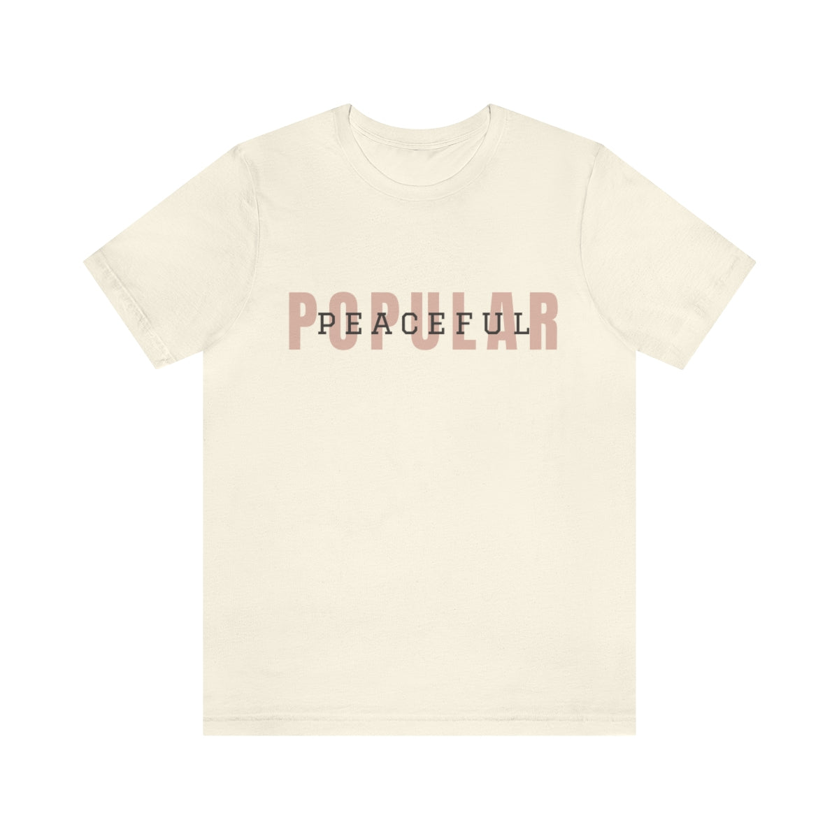 Popular/Peaceful Logo Jersey Short Sleeve Tee