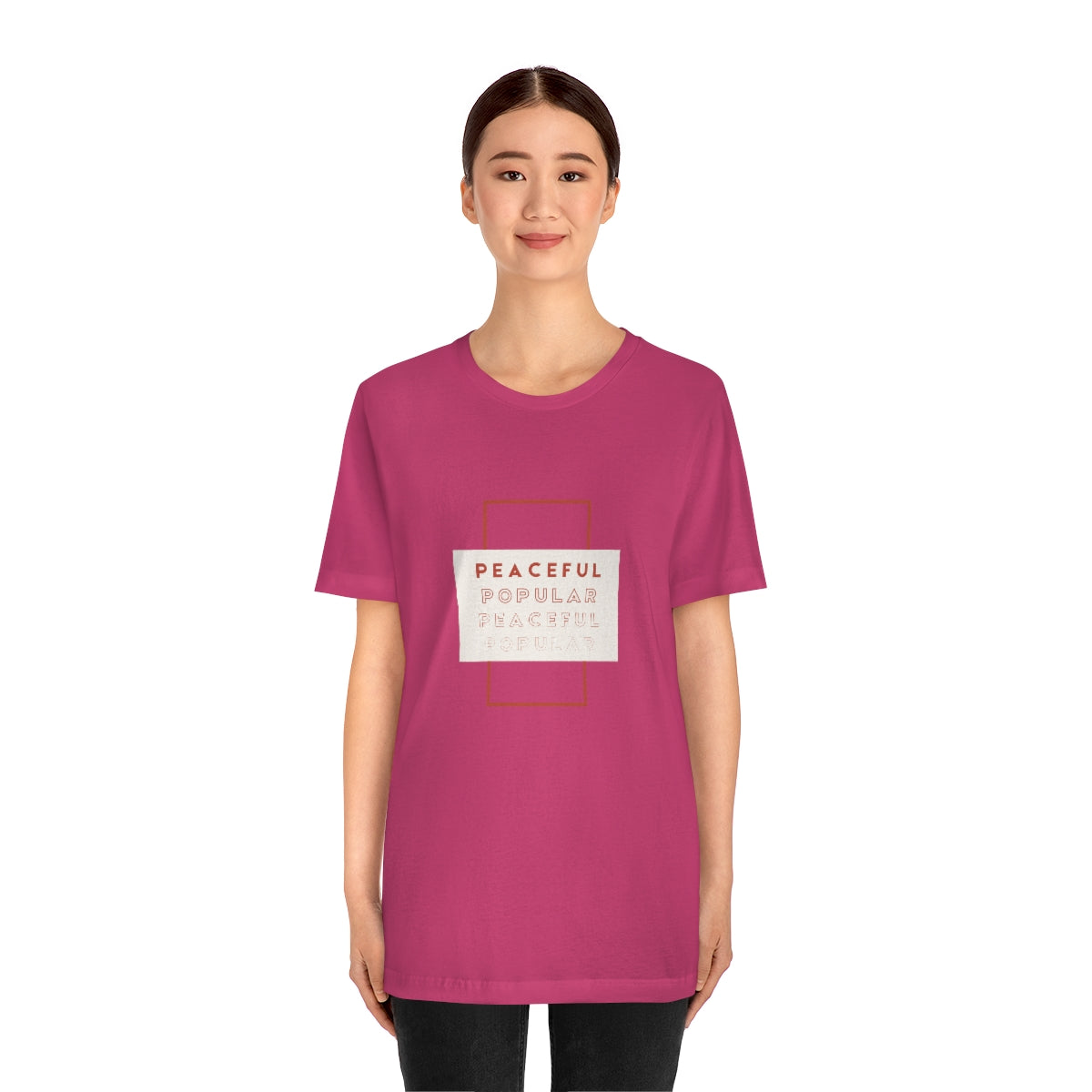 Peaceful/Popular Jersey Short Sleeve Tee