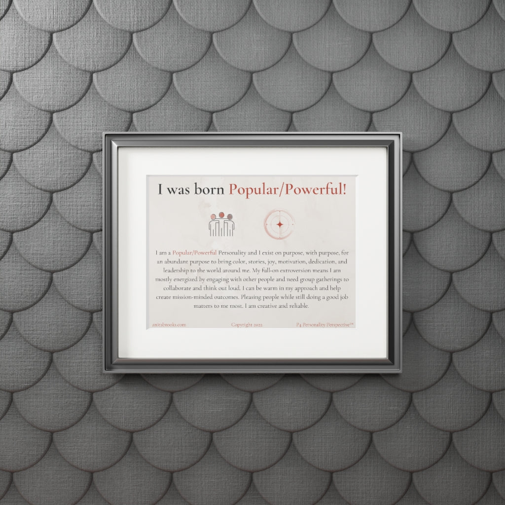 Popular/Powerful Poster