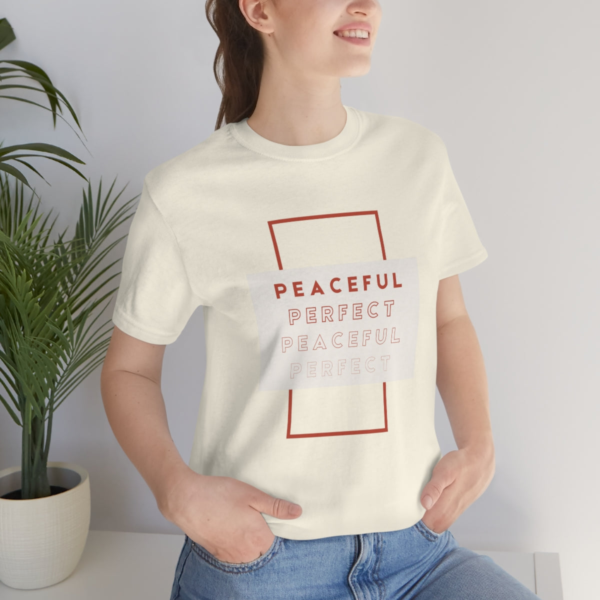 Peaceful/Perfect Jersey Short Sleeve Tee