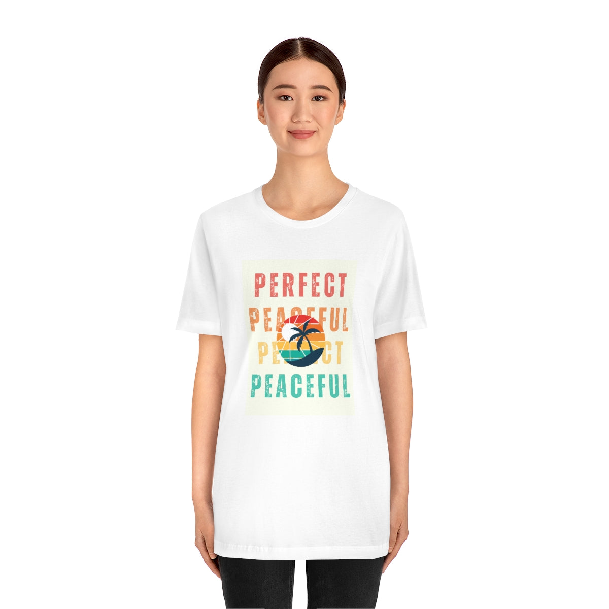 Perfect/Peaceful Unisex Jersey Short Sleeve Tee