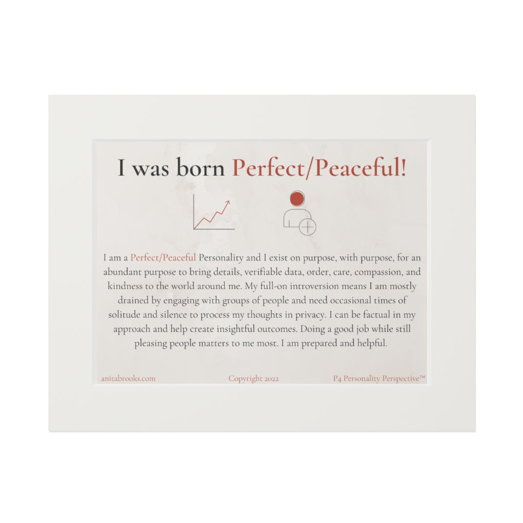 Perfect/Peaceful Poster