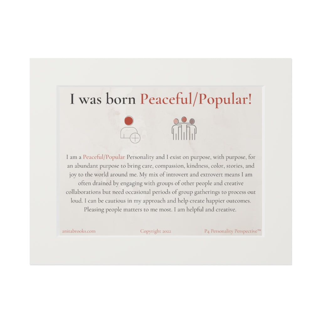Peaceful/Popular Poster