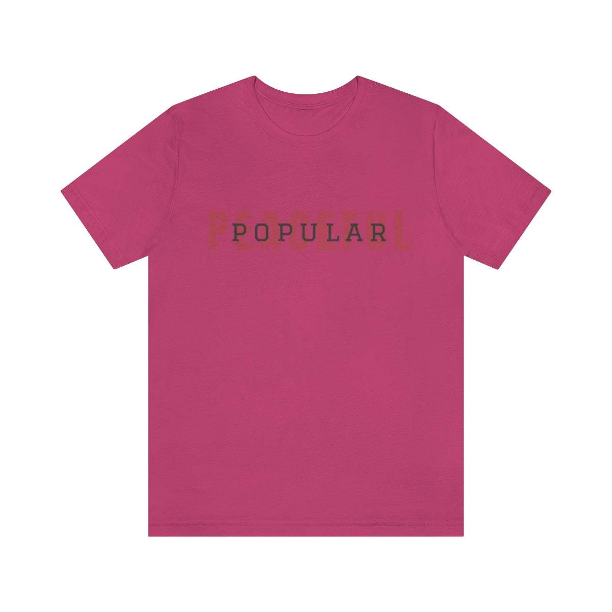 Peaceful/Popular Logo Jersey Short Sleeve Tee