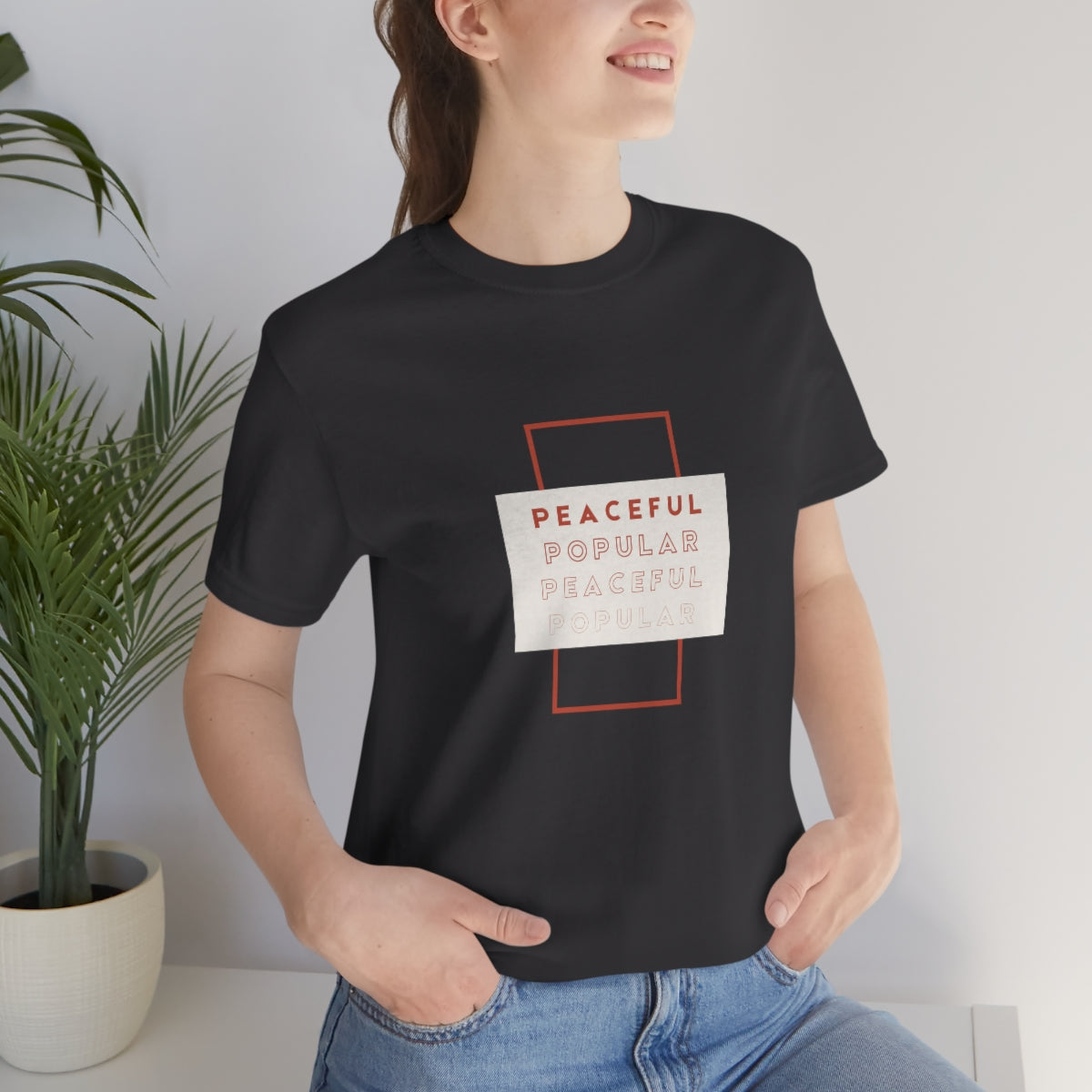 Peaceful/Popular Jersey Short Sleeve Tee