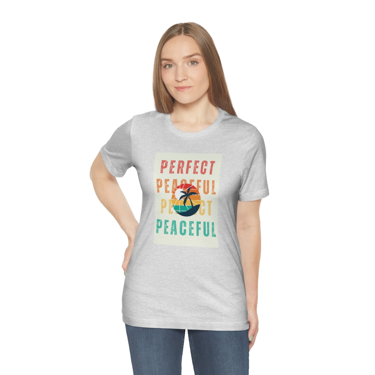 Perfect/Peaceful Unisex Jersey Short Sleeve Tee