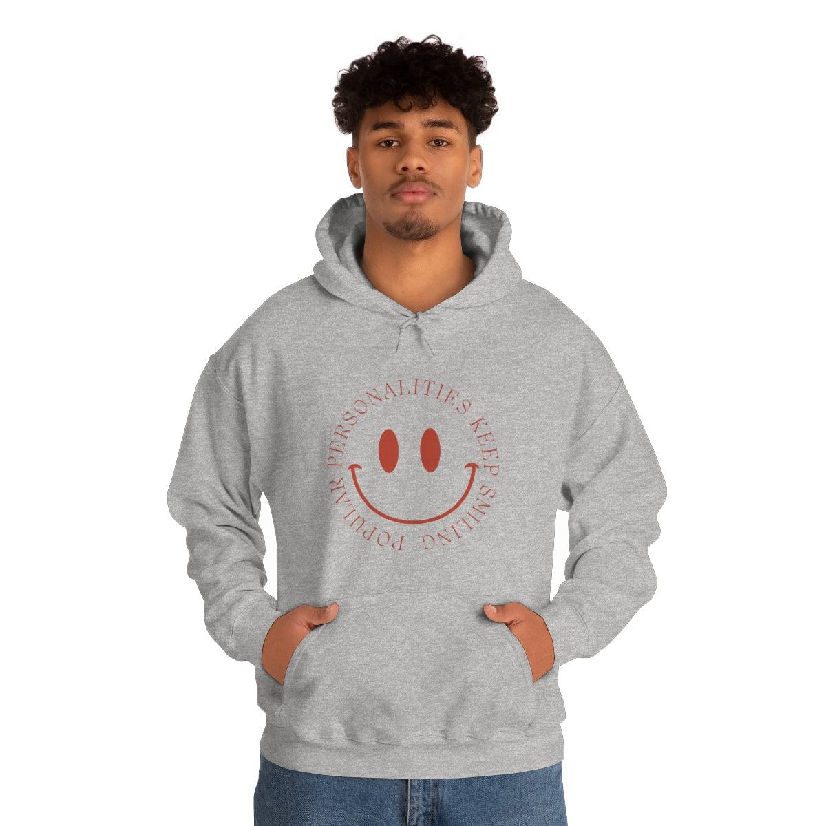 Keep Smiling Unisex Heavy Blend™ Hooded Sweatshirt