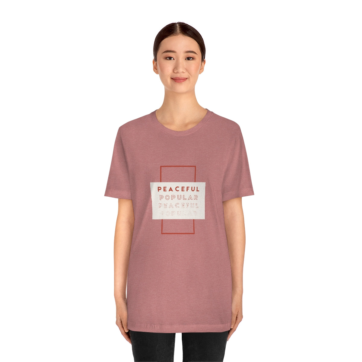 Peaceful/Popular Jersey Short Sleeve Tee