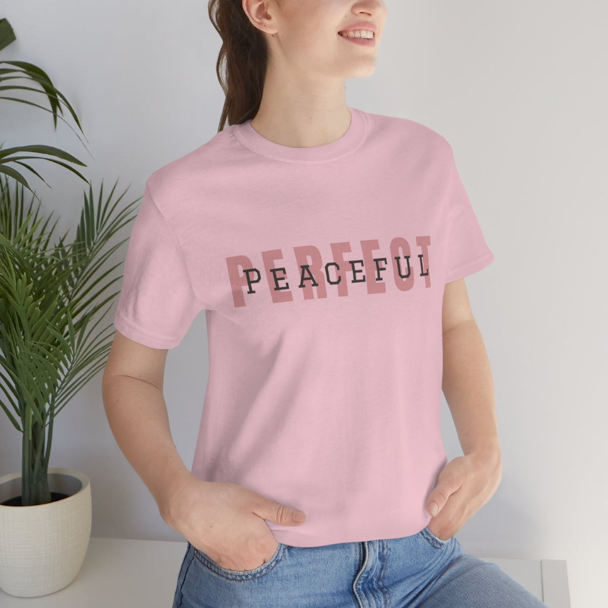 Perfect/Peaceful Logo Jersey Short Sleeve Tee