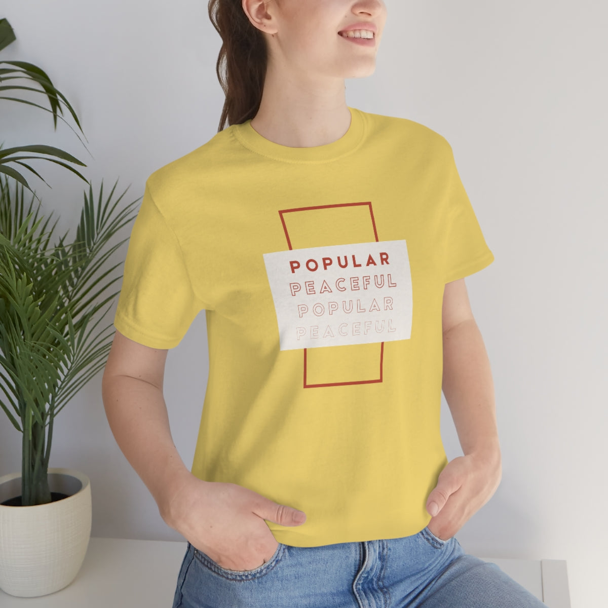 Popular/Peaceful Jersey Short Sleeve Tee