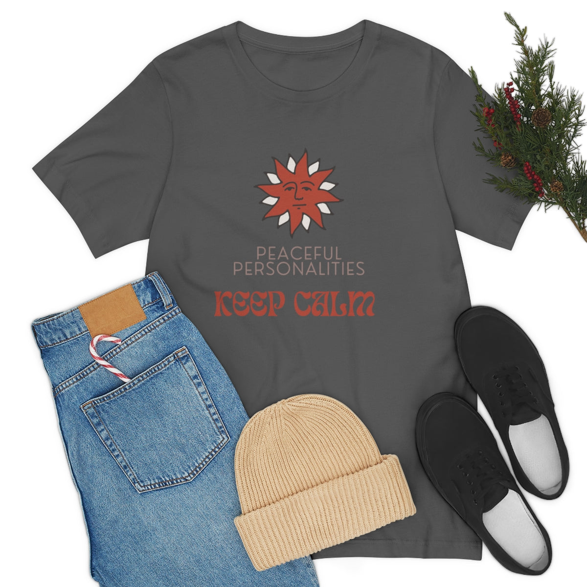 Keep Calm Jersey Short Sleeve Tee