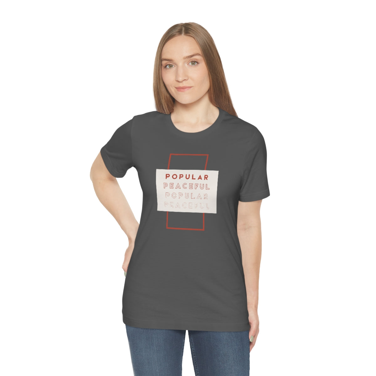 Popular/Peaceful Jersey Short Sleeve Tee