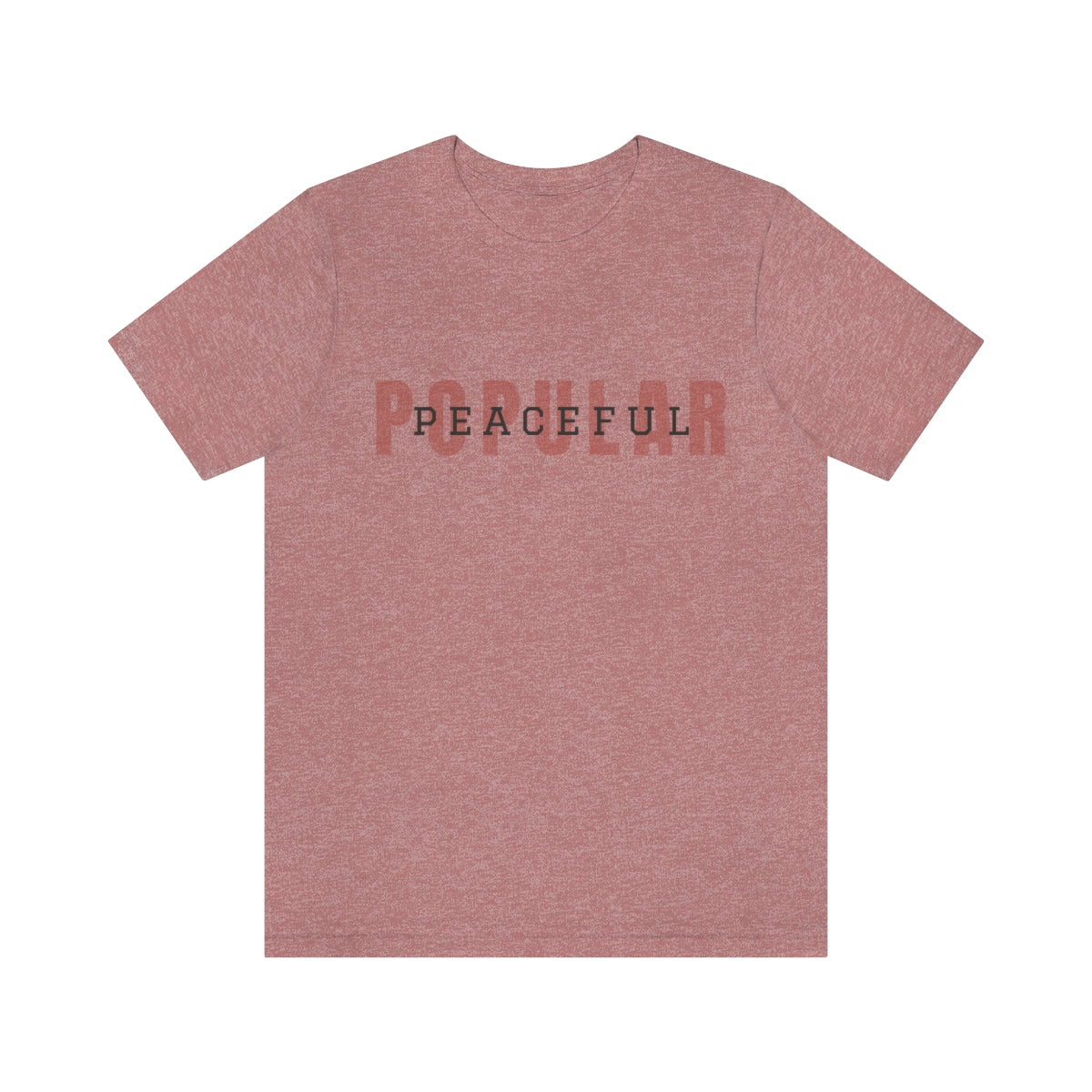 Popular/Peaceful Logo Jersey Short Sleeve Tee