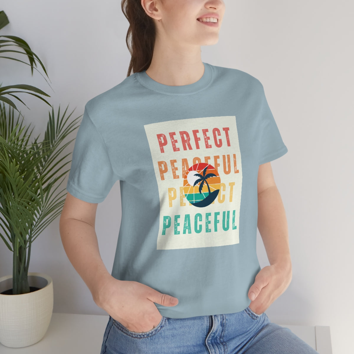 Perfect/Peaceful Unisex Jersey Short Sleeve Tee