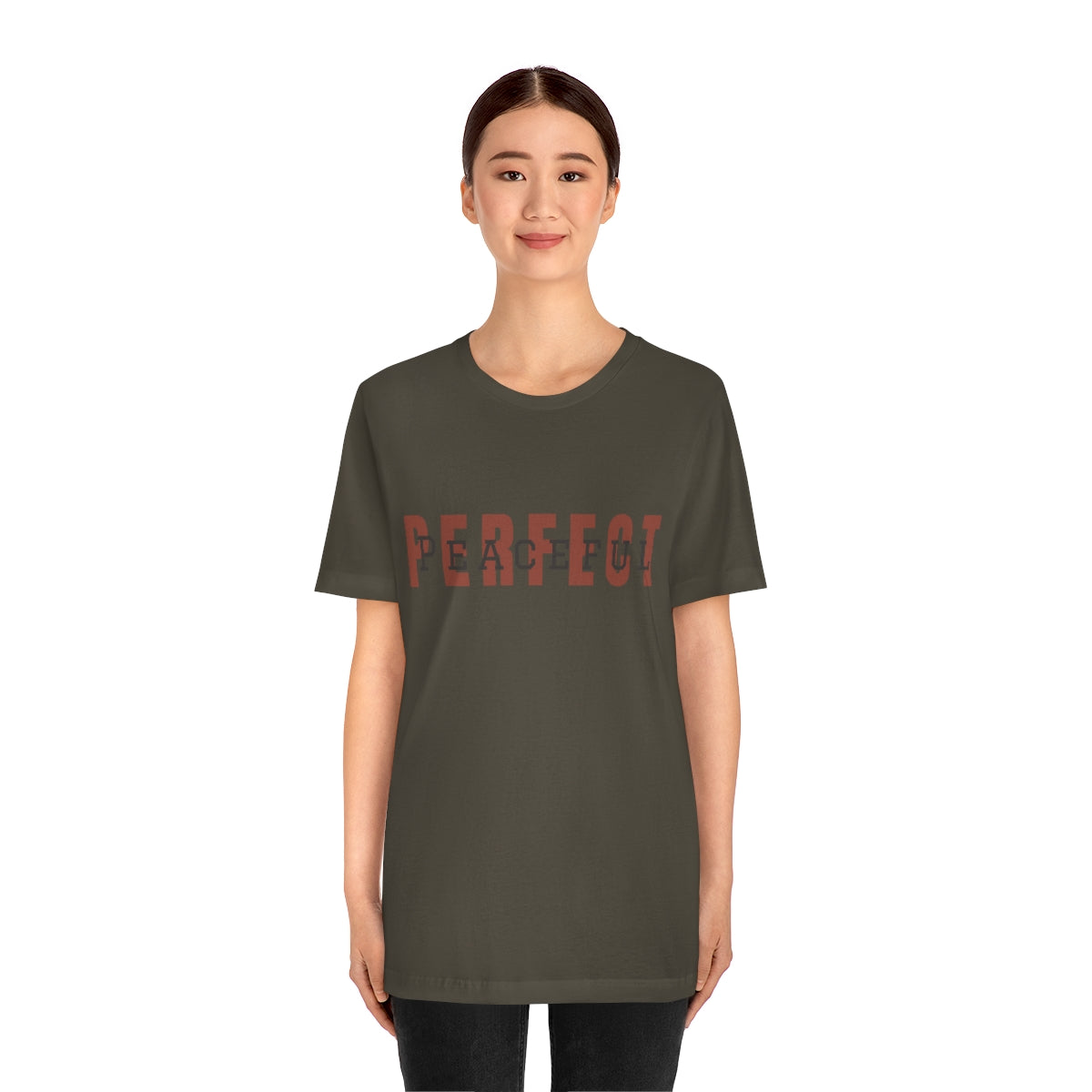 Perfect/Peaceful Logo Jersey Short Sleeve Tee