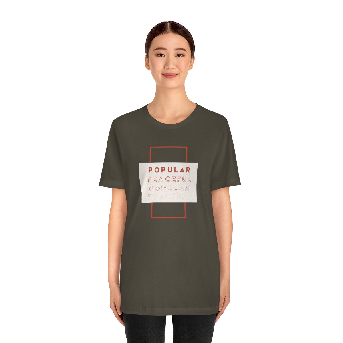 Popular/Peaceful Jersey Short Sleeve Tee