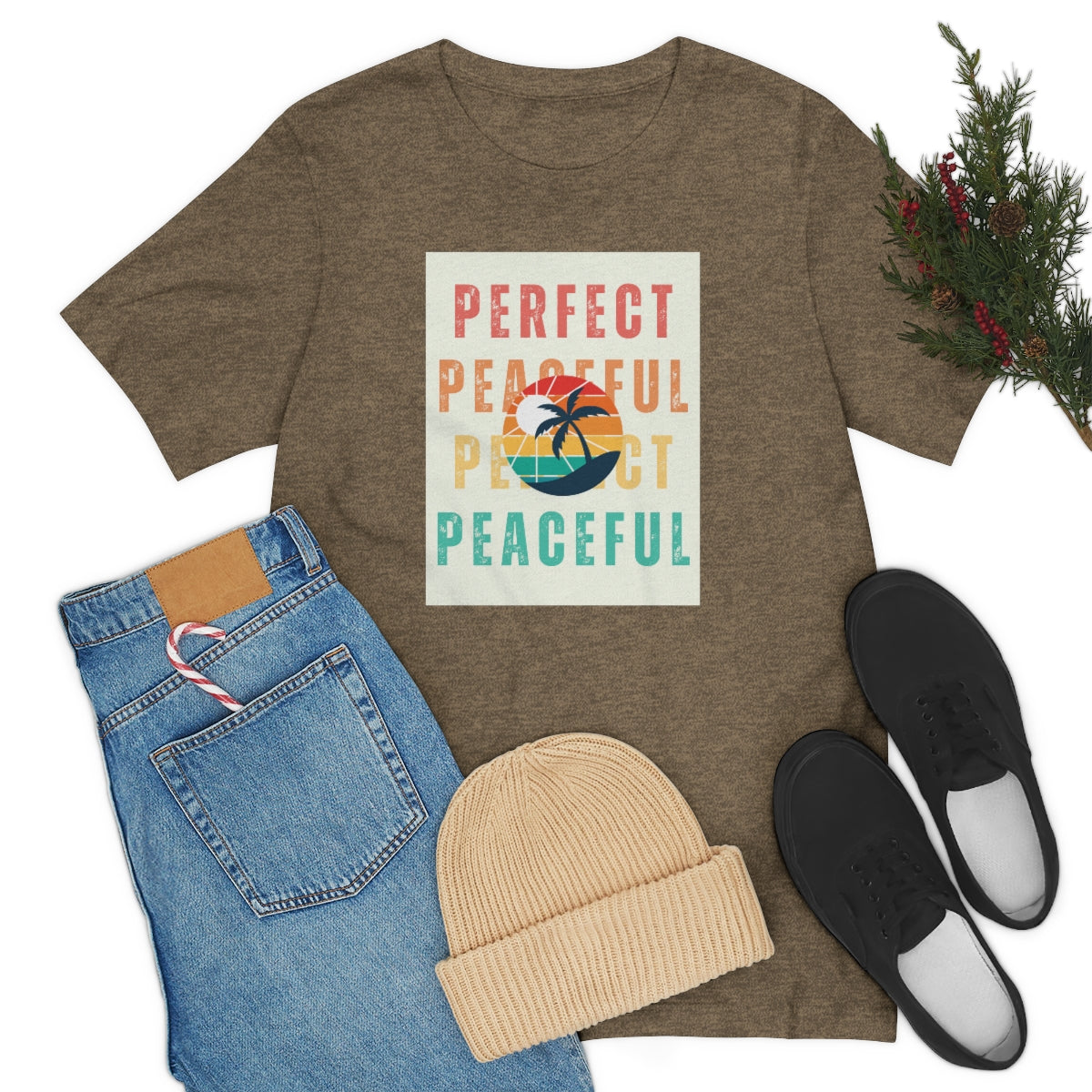 Perfect/Peaceful Unisex Jersey Short Sleeve Tee