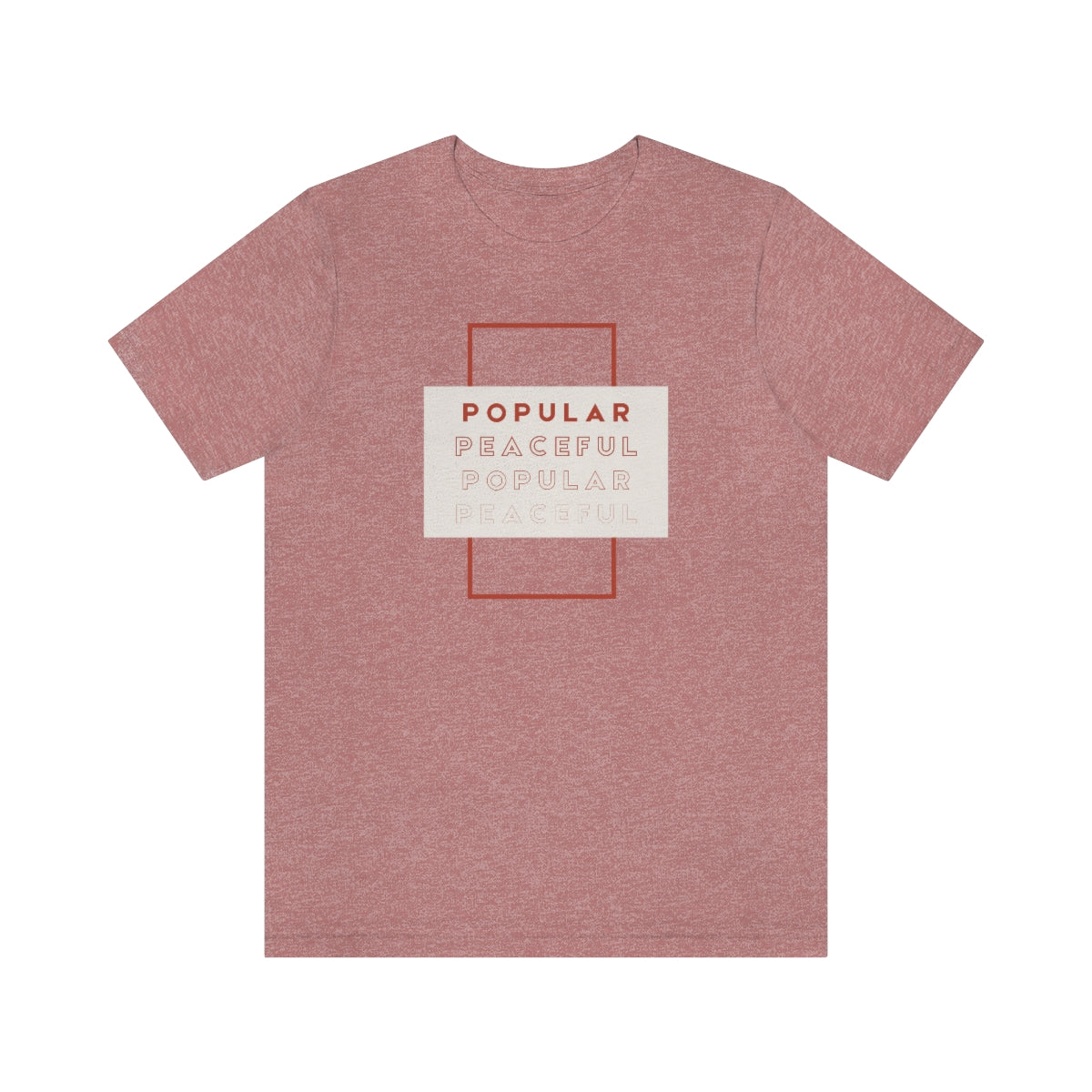 Popular/Peaceful Jersey Short Sleeve Tee