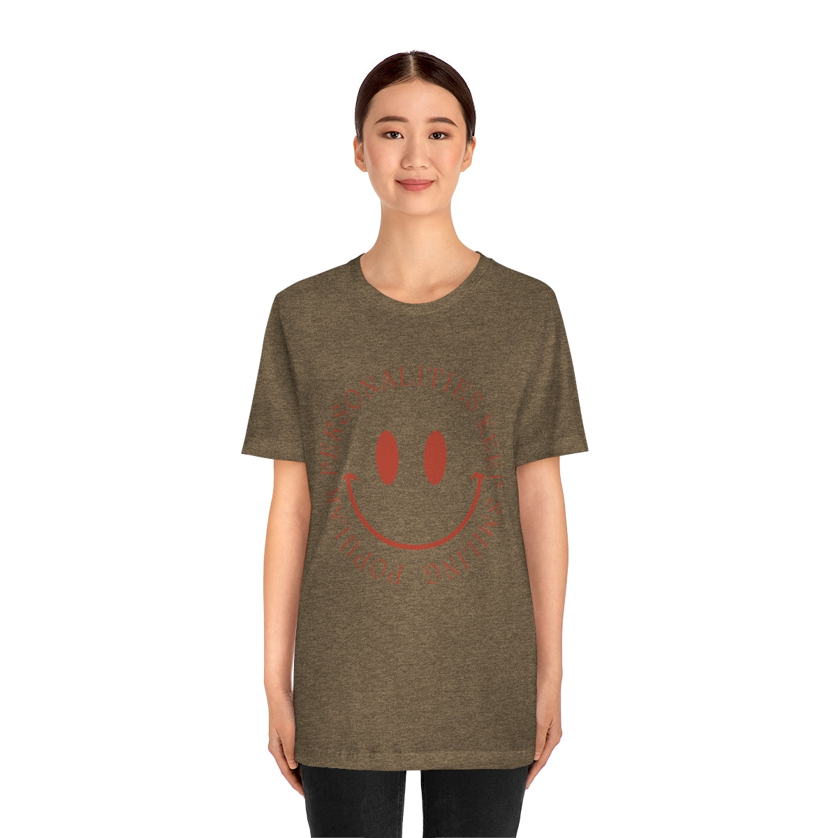 Keep Smiling Jersey Short Sleeve Tee