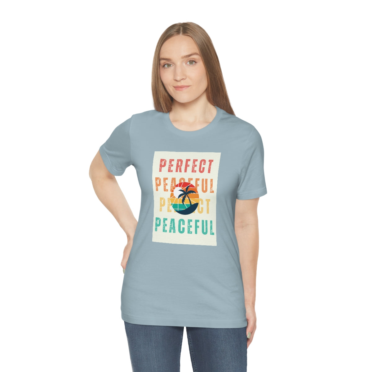 Perfect/Peaceful Unisex Jersey Short Sleeve Tee