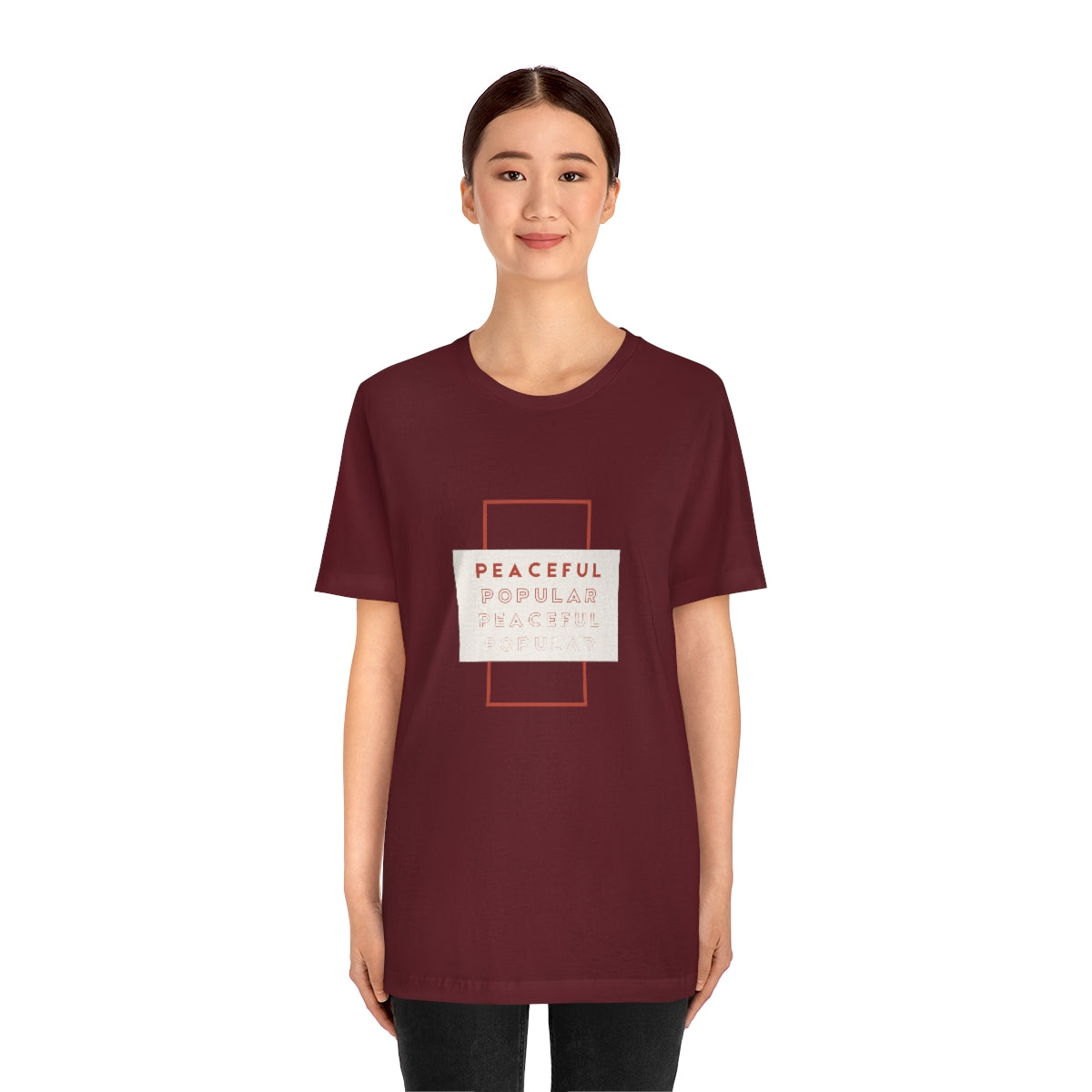 Peaceful/Popular Jersey Short Sleeve Tee