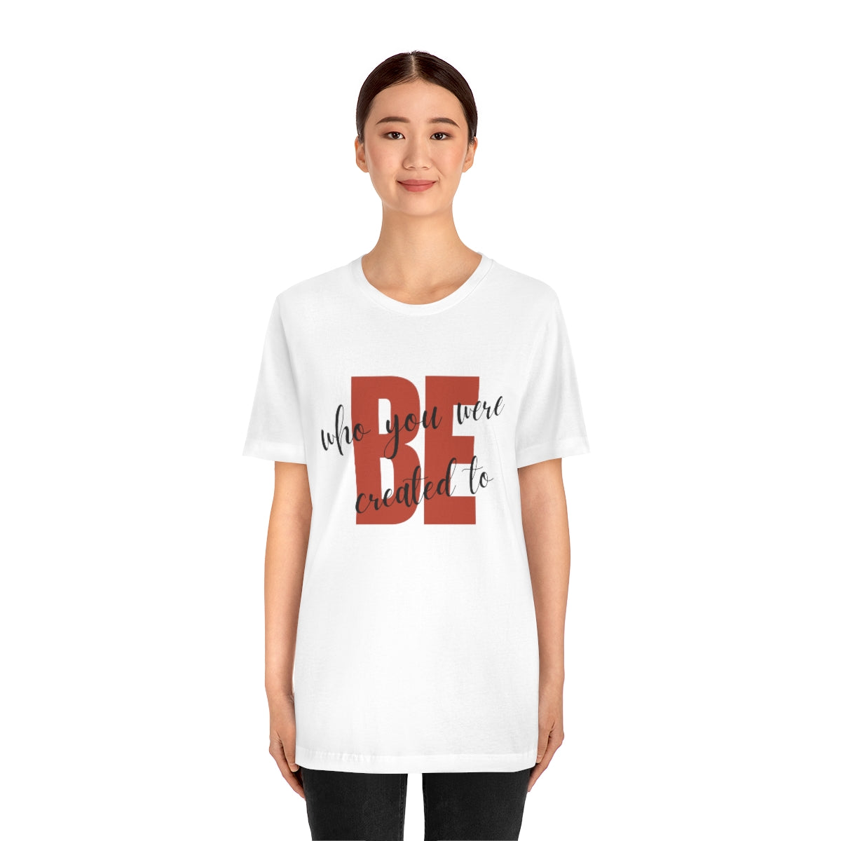 Be Who You Were Created To Be Jersey Short Sleeve Tee