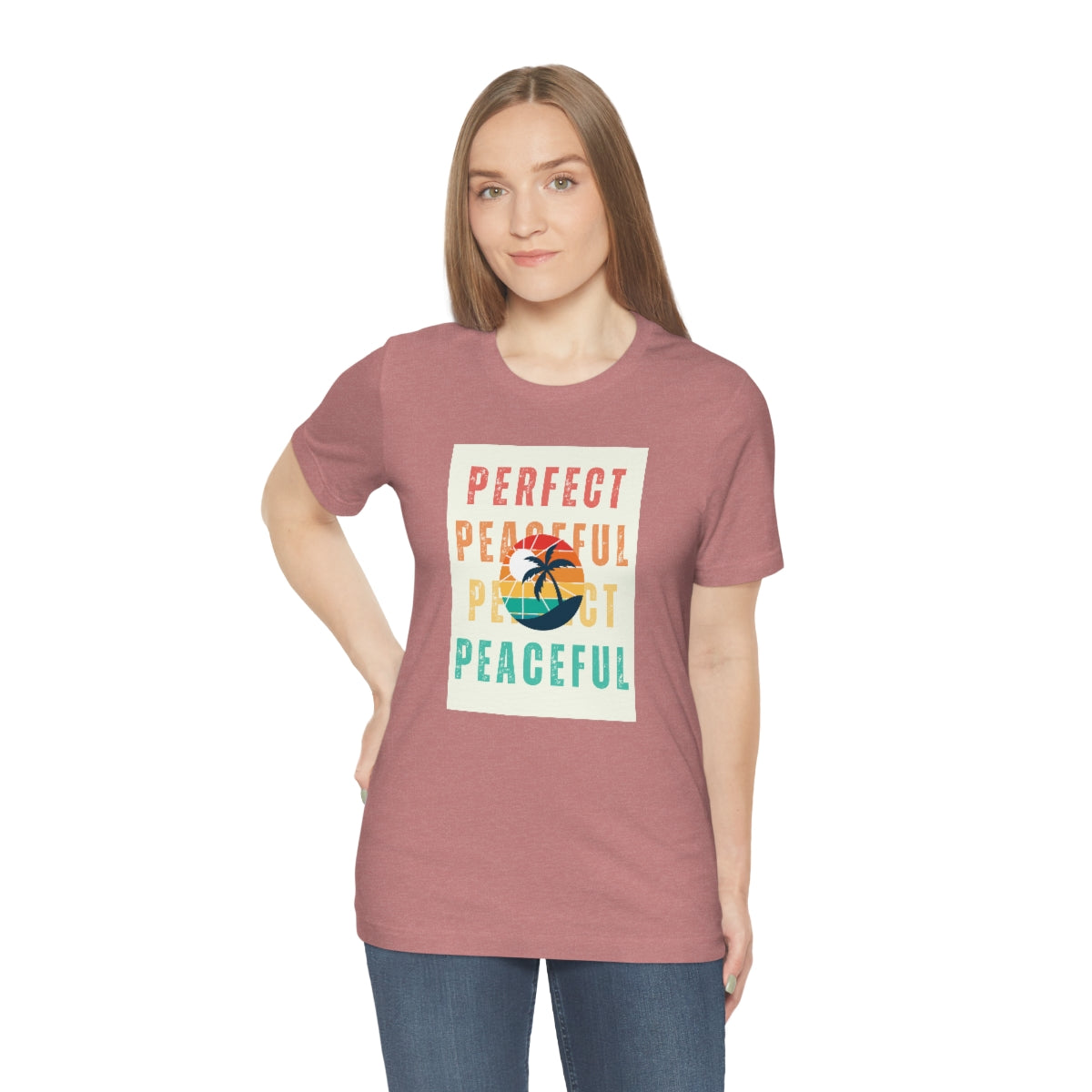 Perfect/Peaceful Unisex Jersey Short Sleeve Tee