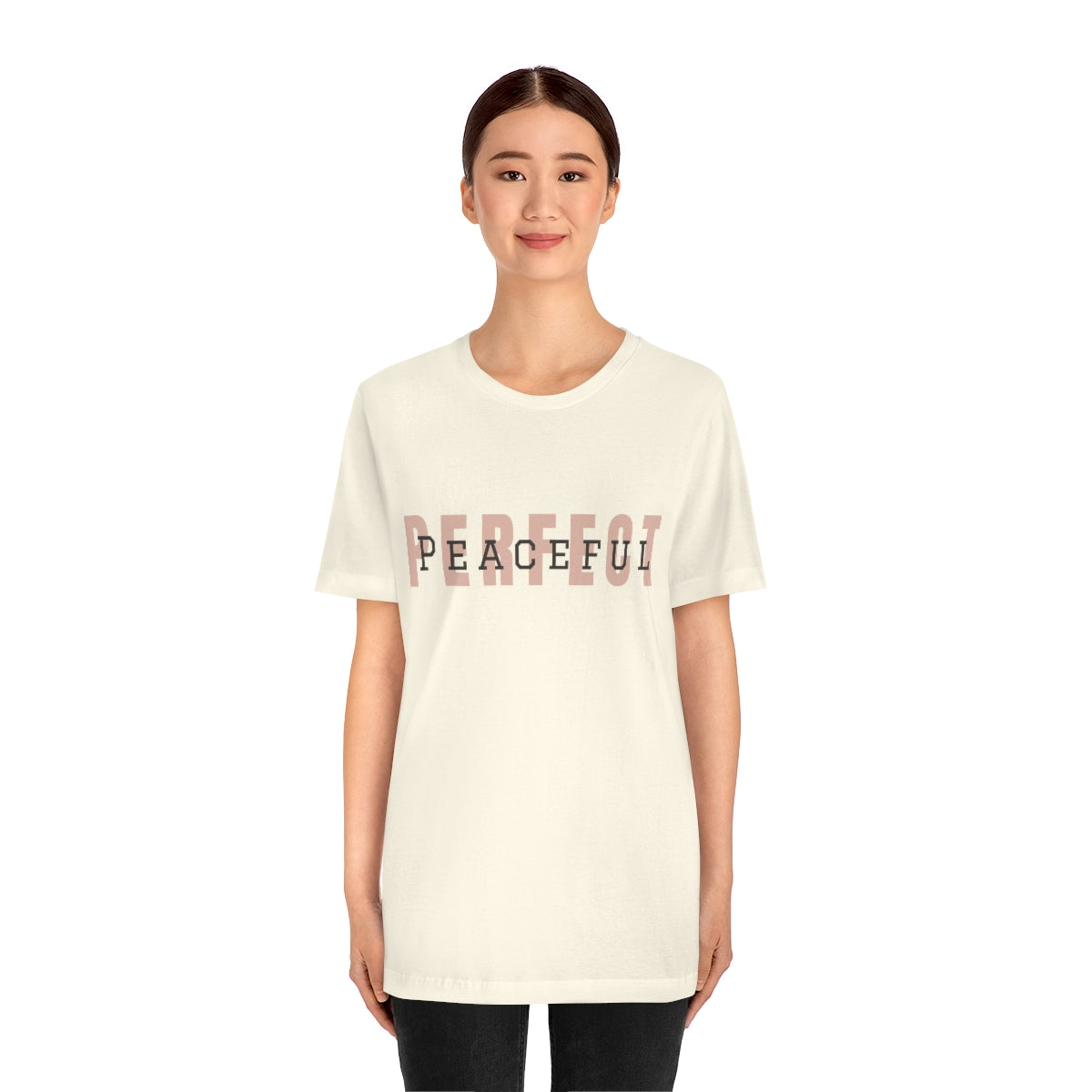 Perfect/Peaceful Logo Jersey Short Sleeve Tee