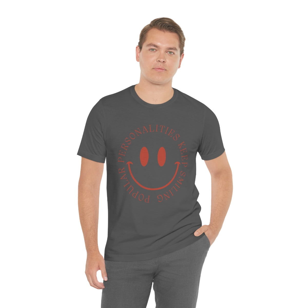 Keep Smiling Jersey Short Sleeve Tee